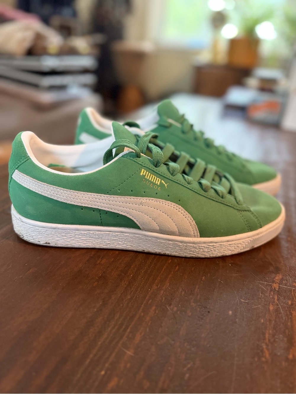 Puma Suede Teams ‘Boston Celtics’ in Amazon Green & Puma White - Size 9.5M